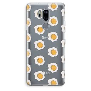 CaseCompany Bacon to my eggs #1: LG G7 Thinq Transparant Hoesje