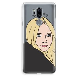 CaseCompany Ashley: LG G7 Thinq Transparant Hoesje