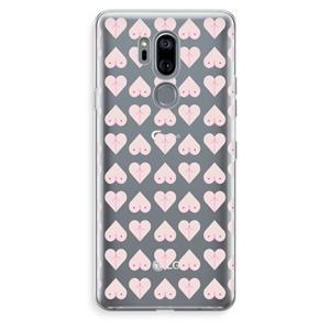 CaseCompany Ass 'n Titties: LG G7 Thinq Transparant Hoesje