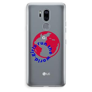 CaseCompany Run The World: LG G7 Thinq Transparant Hoesje