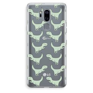 CaseCompany Dinos: LG G7 Thinq Transparant Hoesje