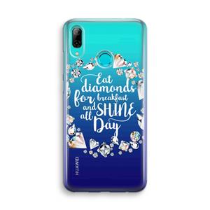 CaseCompany Diamonds: Huawei P Smart (2019) Transparant Hoesje