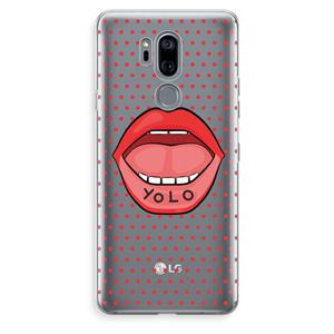 CaseCompany Yolo Denise: LG G7 Thinq Transparant Hoesje