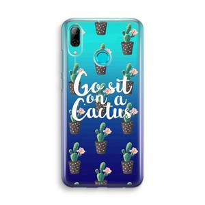 CaseCompany Cactus quote: Huawei P Smart (2019) Transparant Hoesje