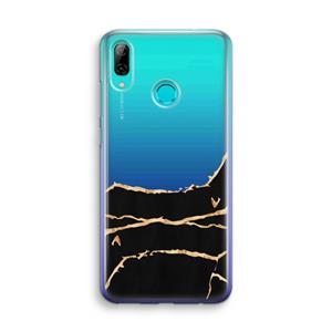 CaseCompany Gouden marmer: Huawei P Smart (2019) Transparant Hoesje