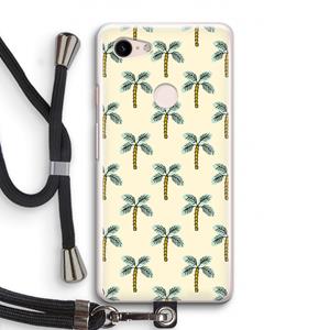 CaseCompany Paradise: Pixel 3 Transparant Hoesje met koord