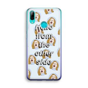 CaseCompany Hello: Huawei P Smart (2019) Transparant Hoesje