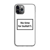 CaseCompany No time: iPhone 11 Pro Max Transparant Hoesje
