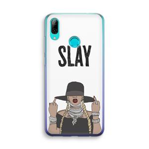 CaseCompany Slay All Day: Huawei P Smart (2019) Transparant Hoesje