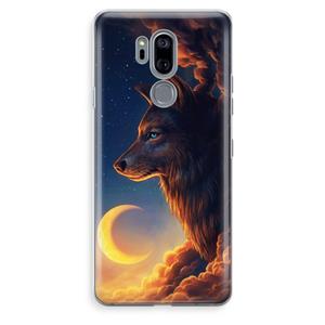 CaseCompany Night Guardian: LG G7 Thinq Transparant Hoesje