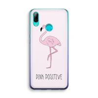 CaseCompany Pink positive: Huawei P Smart (2019) Transparant Hoesje
