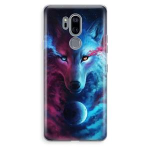 CaseCompany Where Light And Dark Meet: LG G7 Thinq Transparant Hoesje