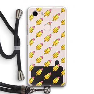CaseCompany Waterijsjes: Pixel 3 Transparant Hoesje met koord