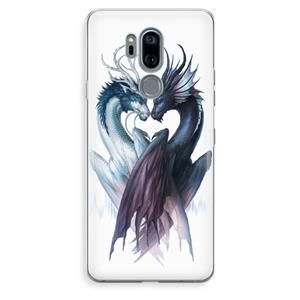 CaseCompany Yin Yang Dragons: LG G7 Thinq Transparant Hoesje