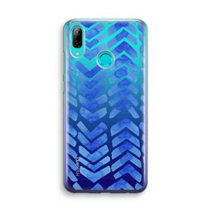 CaseCompany Blauwe pijlen: Huawei P Smart (2019) Transparant Hoesje