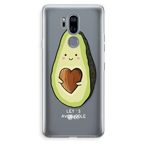 CaseCompany Avocuddle: LG G7 Thinq Transparant Hoesje