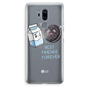 CaseCompany Best Friend Forever: LG G7 Thinq Transparant Hoesje