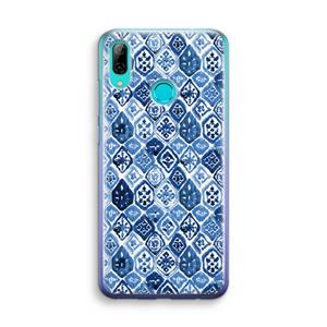 CaseCompany Blauw motief: Huawei P Smart (2019) Transparant Hoesje