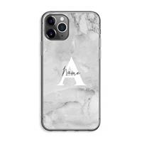 CaseCompany Ivory Marble: iPhone 11 Pro Max Transparant Hoesje