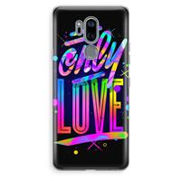 CaseCompany Only Love: LG G7 Thinq Transparant Hoesje