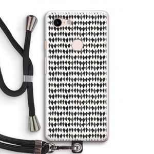 CaseCompany Crazy shapes: Pixel 3 Transparant Hoesje met koord