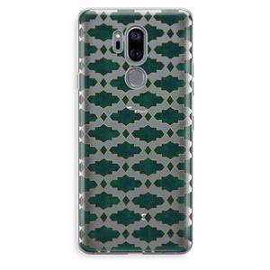 CaseCompany Moroccan tiles: LG G7 Thinq Transparant Hoesje