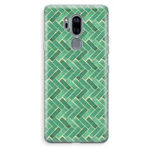 CaseCompany Moroccan tiles 2: LG G7 Thinq Transparant Hoesje