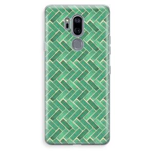 CaseCompany Moroccan tiles 2: LG G7 Thinq Transparant Hoesje