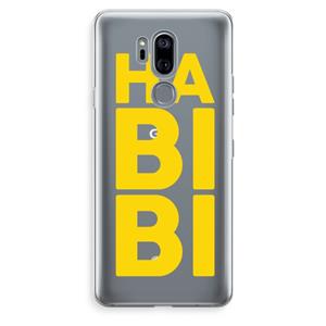 CaseCompany Habibi Blue: LG G7 Thinq Transparant Hoesje