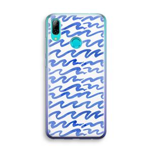 CaseCompany Blauwe golven: Huawei P Smart (2019) Transparant Hoesje