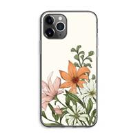 CaseCompany Floral bouquet: iPhone 11 Pro Max Transparant Hoesje