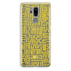 CaseCompany Majorelle Blue Print: LG G7 Thinq Transparant Hoesje