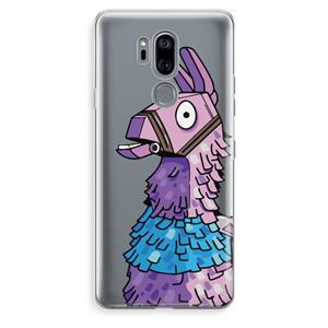 CaseCompany Lama: LG G7 Thinq Transparant Hoesje