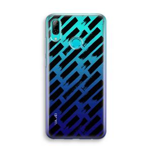 CaseCompany Zwarte vegen: Huawei P Smart (2019) Transparant Hoesje