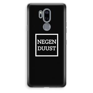 CaseCompany Negenduust black: LG G7 Thinq Transparant Hoesje