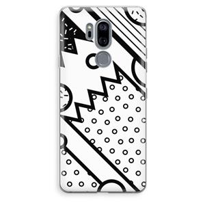 CaseCompany Pop Art #4: LG G7 Thinq Transparant Hoesje