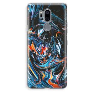 CaseCompany Black Unicorn: LG G7 Thinq Transparant Hoesje