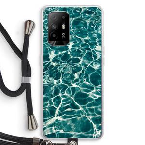 CaseCompany Weerkaatsing water: Oppo A94 5G Transparant Hoesje met koord
