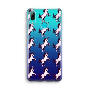 CaseCompany Musketon Unicorn: Huawei P Smart (2019) Transparant Hoesje