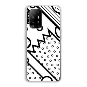 CaseCompany Pop Art #4: Oppo A94 5G Transparant Hoesje