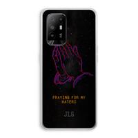 CaseCompany Praying For My Haters: Oppo A94 5G Transparant Hoesje