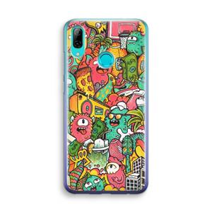 CaseCompany Vexx City: Huawei P Smart (2019) Transparant Hoesje