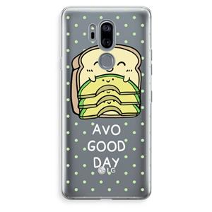 CaseCompany Avo Good Day: LG G7 Thinq Transparant Hoesje