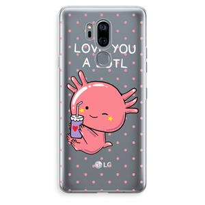 CaseCompany Love You A Lotl: LG G7 Thinq Transparant Hoesje