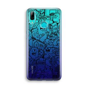 CaseCompany Vexx Black City : Huawei P Smart (2019) Transparant Hoesje