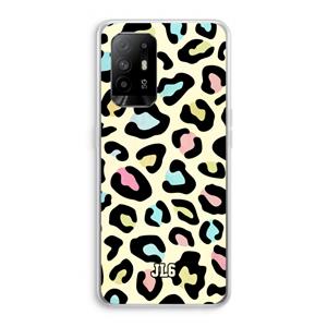 CaseCompany Leopard pattern: Oppo A94 5G Transparant Hoesje