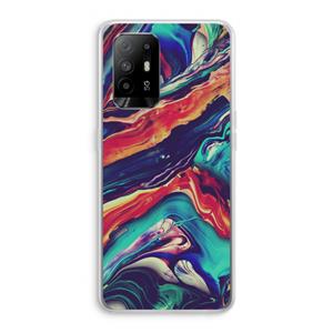 CaseCompany Chameleon Sun: Oppo A94 5G Transparant Hoesje