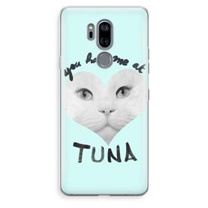 CaseCompany You had me at tuna: LG G7 Thinq Transparant Hoesje