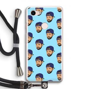 CaseCompany Drake Away: Pixel 3 Transparant Hoesje met koord