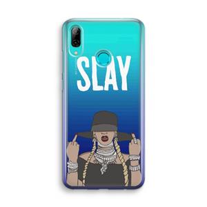 CaseCompany Slay All Day: Huawei P Smart (2019) Transparant Hoesje